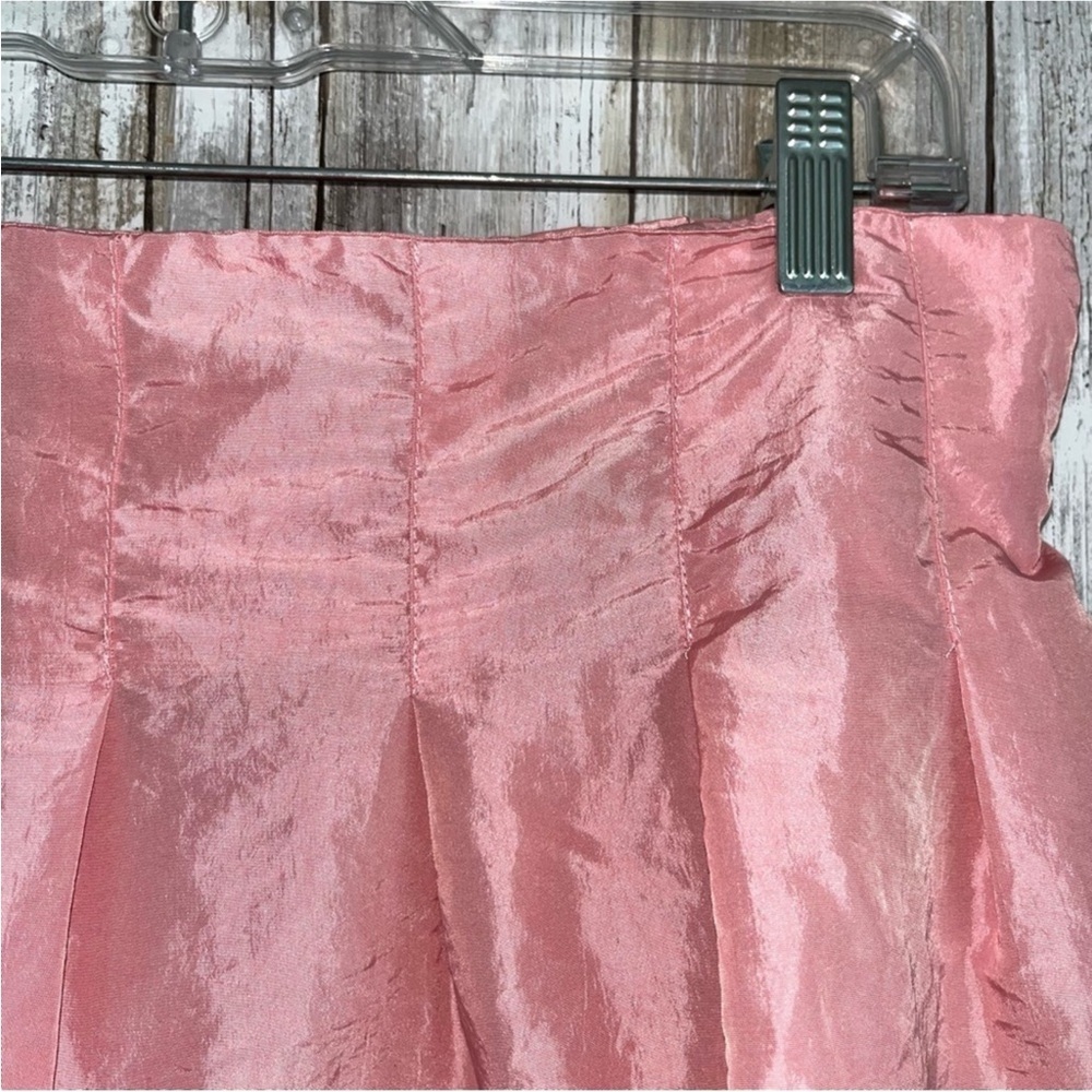 Topshop Pink Taffeta Lantern Mini Skirt - Picture 4 of 6